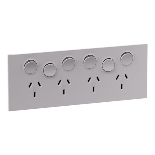 Legrand INSPYRA Quad Powerpoint With 2 Extra Switches