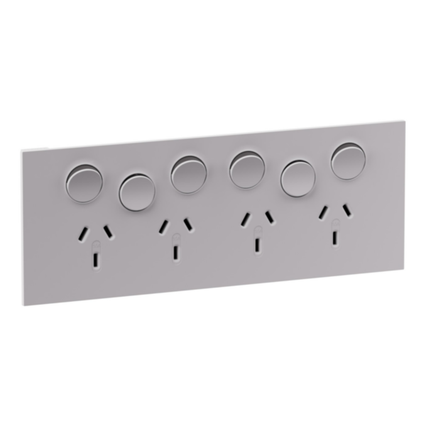 Legrand INSPYRA Quad Powerpoint With 2 Extra Switches