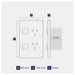 Legrand INSPYRA Double Vertical Powerpoint 10a dimensions