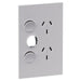 Legrand INSPYRA Double Vertical Powerpoint With Extra Switch