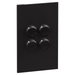 Legrand INSPYRA Cover Plate Matte Black