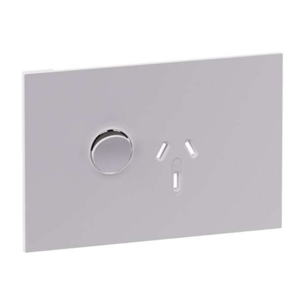 Legrand INSPYRA Horizontal Single Powerpoint 10a Matte White
