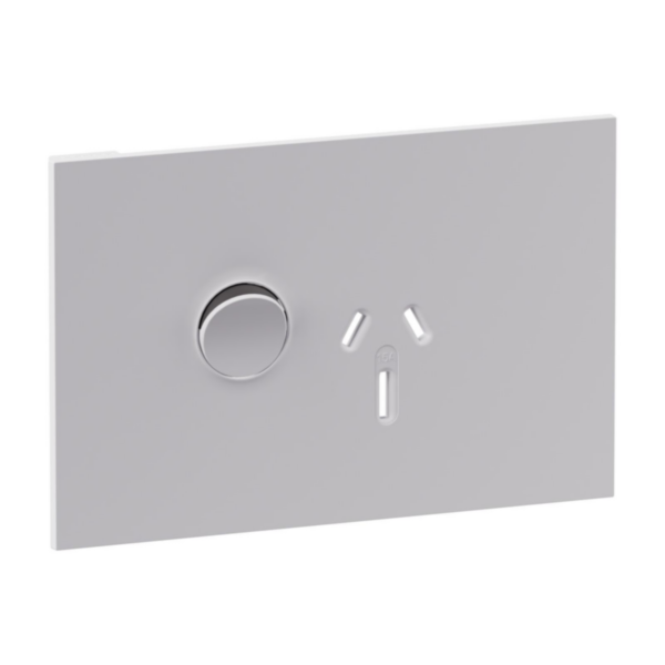 Legrand INSPYRA Single Powerpoint Cover Plate Only 15a Matte White