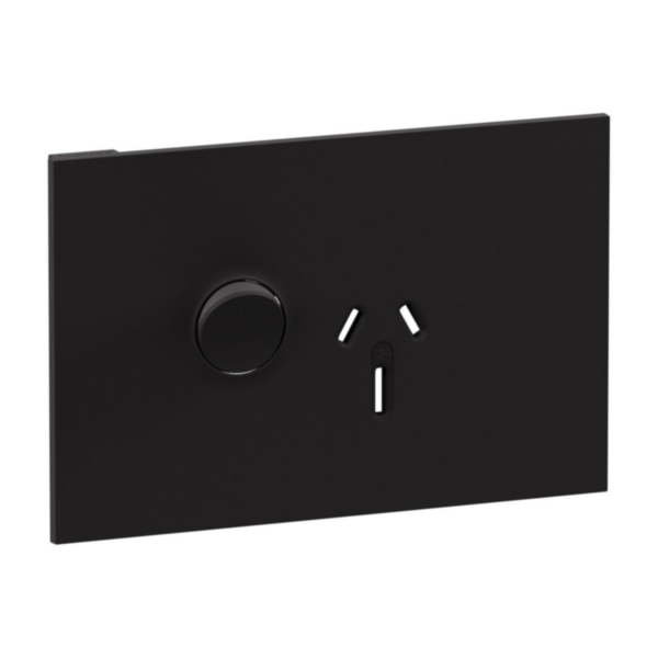 Legrand INSPYRA Single Powerpoint Cover Plate Only 15a Matte Black