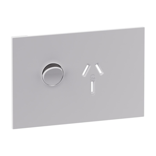 Legrand INSPYRA Single Powerpoint Cover Plate Only 20a Matte White