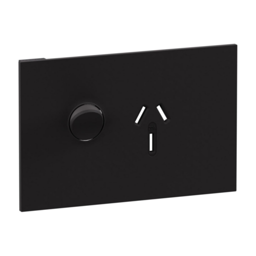 Legrand INSPYRA Single Powerpoint Cover Plate Only 20a Matte Black