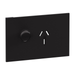 Legrand INSPYRA Single Powerpoint Cover Plate Only 20a Matte Black