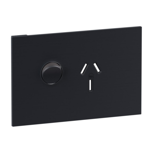 Legrand INSPYRA Single Powerpoint Cover Plate Only 20a Matte Grey