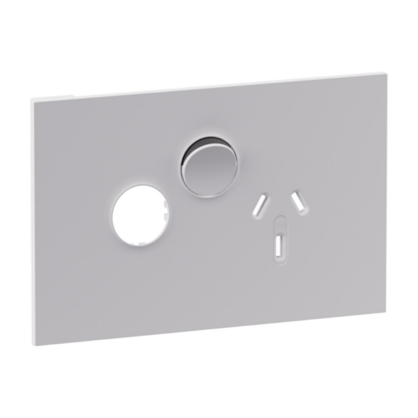 Legrand INSPYRA Horizontal Single Powerpoint with extra function hole 10a Matte White