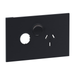 Legrand INSPYRA Horizontal Single Powerpoint with extra function hole 10a Matte Grey