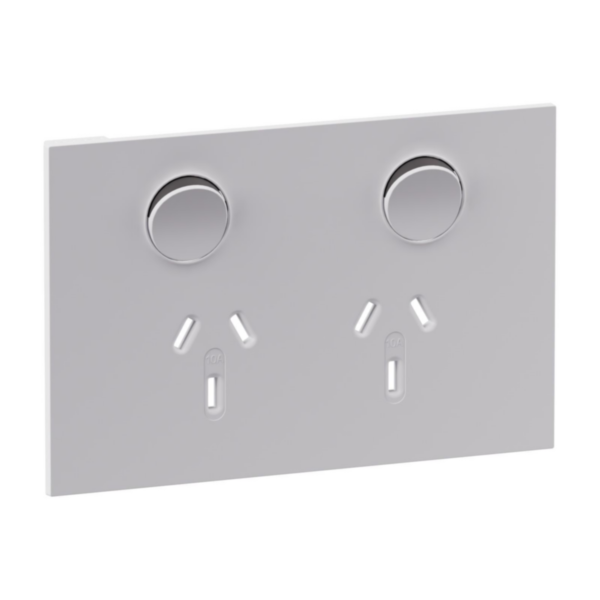 Legrand INSPYRA Single Double Cover Plate Only Matte White