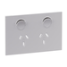Legrand INSPYRA Single Double Cover Plate Only Matte White