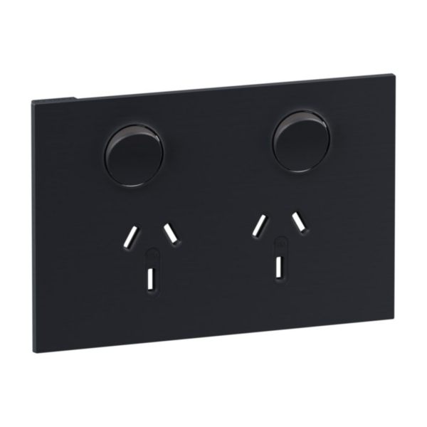 Legrand INSPYRA Single Double Cover Plate Only Matte Grey