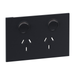 Legrand INSPYRA Single Double Cover Plate Only Matte Grey