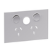 Legrand INSPYRA Double Powerpoint With Extra Switch Cover Plate Only Matte White