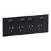 Legrand INSPYRA Quad Powerpoint Cover Plate 10a Matte Grey