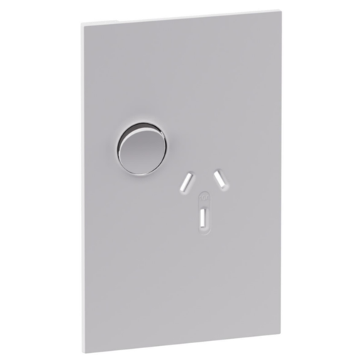 Legrand INSPYRA Single Vertical Powerpoint Cover Plate 10a Matte White