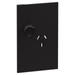 Legrand INSPYRA Single Vertical Powerpoint Cover Plate 10a Matte Black