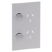 Legrand INSPYRA Double Vertical Powerpoint Cover Plate 10a Matte