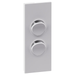 Legrand INSPYRA 2 Gang Architrave Cover Plate Only Matte White