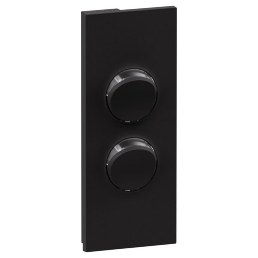 Legrand INSPYRA 2 Gang Architrave Cover Plate Only Matte Black