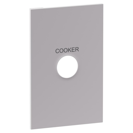 Legrand INSPYRA Double Pole 40A Cooker Engraved Switch Coverplate Matte white