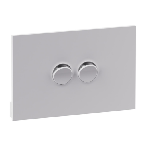 Legrand INSPYRA 2 Gang Grid & Plate Assembly Matte White
