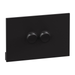 Legrand INSPYRA 2 Gang Grid & Plate Assembly Matte Black