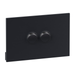 Legrand INSPYRA 2 Gang Grid & Plate Assembly Matte Grey