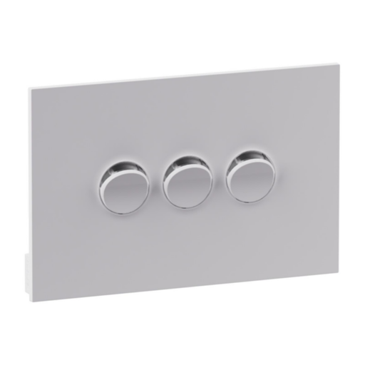 Legrand INSPYRA 3 Gang Grid & Plate Assembly Matte White