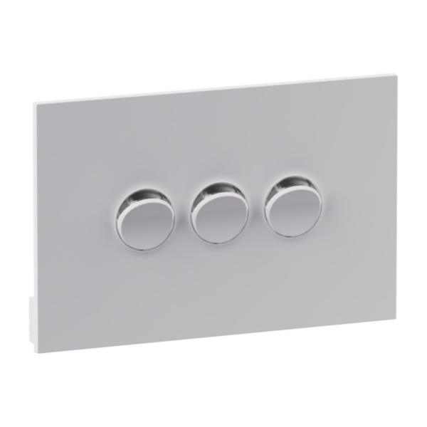 Legrand INSPYRA 3 Gang Grid & Plate Assembly Matte White