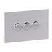Legrand INSPYRA 3 Gang Grid & Plate Assembly Matte White