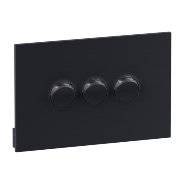 Legrand INSPYRA 3 Gang Grid & Plate Assembly Matte Grey