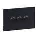 Legrand INSPYRA 3 Gang Grid & Plate Assembly Matte Grey