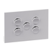 Legrand INSPYRA 5 Gang Grid & Plate Assembly Matte White