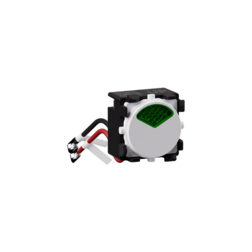 Legrand INSPYRA 250v Green LED Indicator Mechanism White