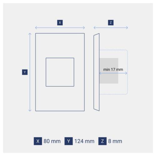 Legrand INSPYRA With Netatmo Gateway dimensions