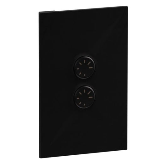 Legrand INSPYRA With Netatmo 2 Gang Dimmer Switch Matte Black