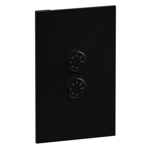 Legrand INSPYRA With Netatmo 2 Gang Dimmer Switch Matte Black