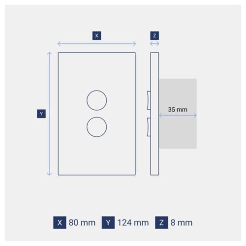 Legrand INSPYRA With Netatmo 2 Gang Smart Switch