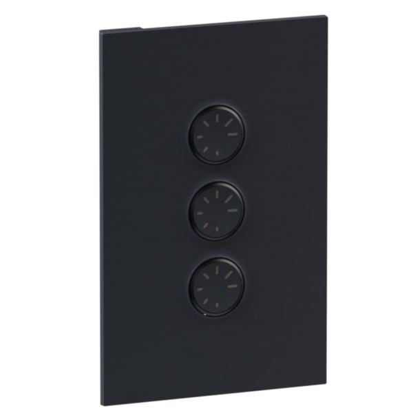 Legrand INSPYRA With Netatmo 3 Gang Dimmer Switch Matte Grey