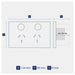Legrand INSPYRA With Netatmo Double Powerpoint Dimensions