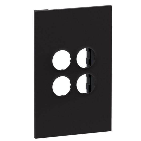 Legrand INSPYRA With Netatmo 2 Gang Wireless Clip in Grid & Plate Matte Black