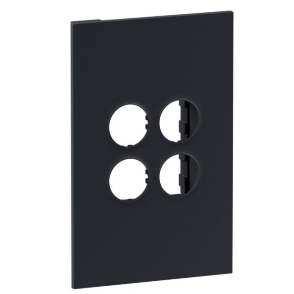 Legrand INSPYRA With Netatmo 2 Gang Wireless Clip in Grid & Plate Matte Grey