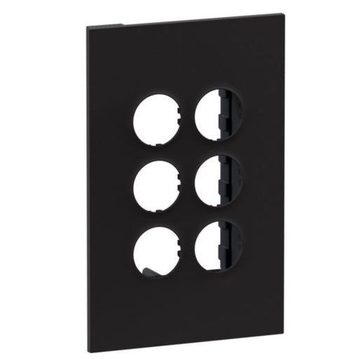 Legrand INSPYRA With Netatmo 3 Gang Wireless Clip in Grid & Plate Matte Black