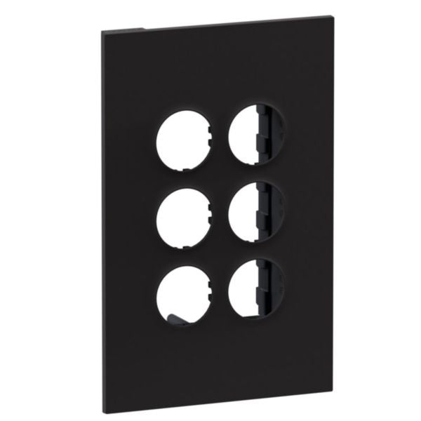 Legrand INSPYRA With Netatmo 3 Gang Wireless Clip in Grid & Plate Matte Black