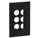 Legrand INSPYRA With Netatmo 3 Gang Wireless Clip in Grid & Plate Matte Black