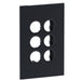 Legrand INSPYRA With Netatmo 3 Gang Wireless Clip in Grid & Plate Matte Grey