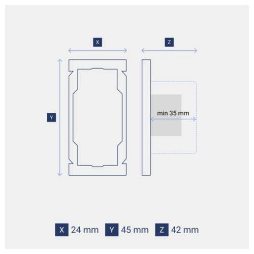Legrand INSPYRA With Netatmo 150w 3 Wire Dimmer Mechanism Dimensions