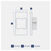 Legrand INSPYRA With Netatmo Smart Mechanism Adaptor Dimensions